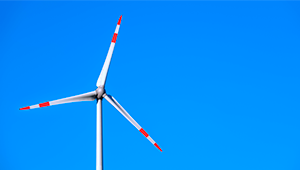 A picture containing part of wind turbine